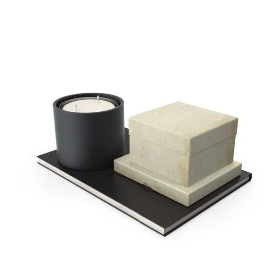 Candle and Small Box on Notebook - Image 2